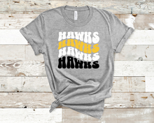Load image into Gallery viewer, Hawks Retro Repeat Graphic T-Shirt
