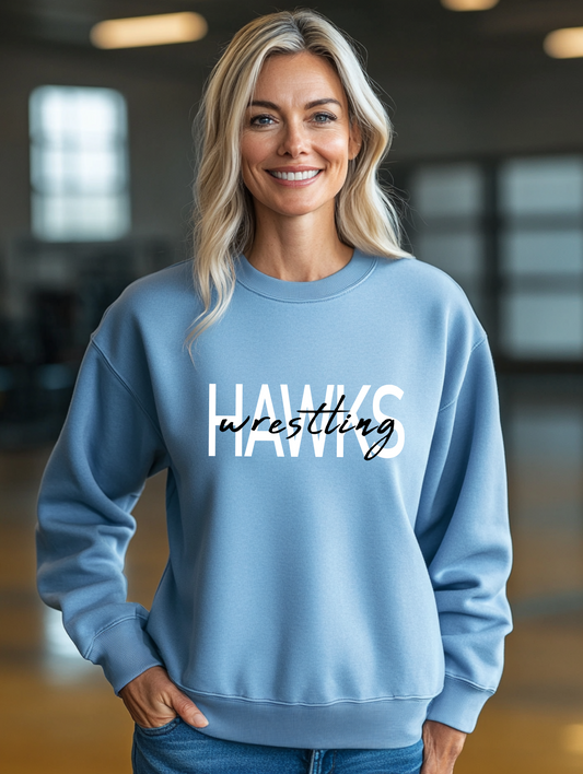 Hawks Wrestling Mod Crewneck Sweatshirt