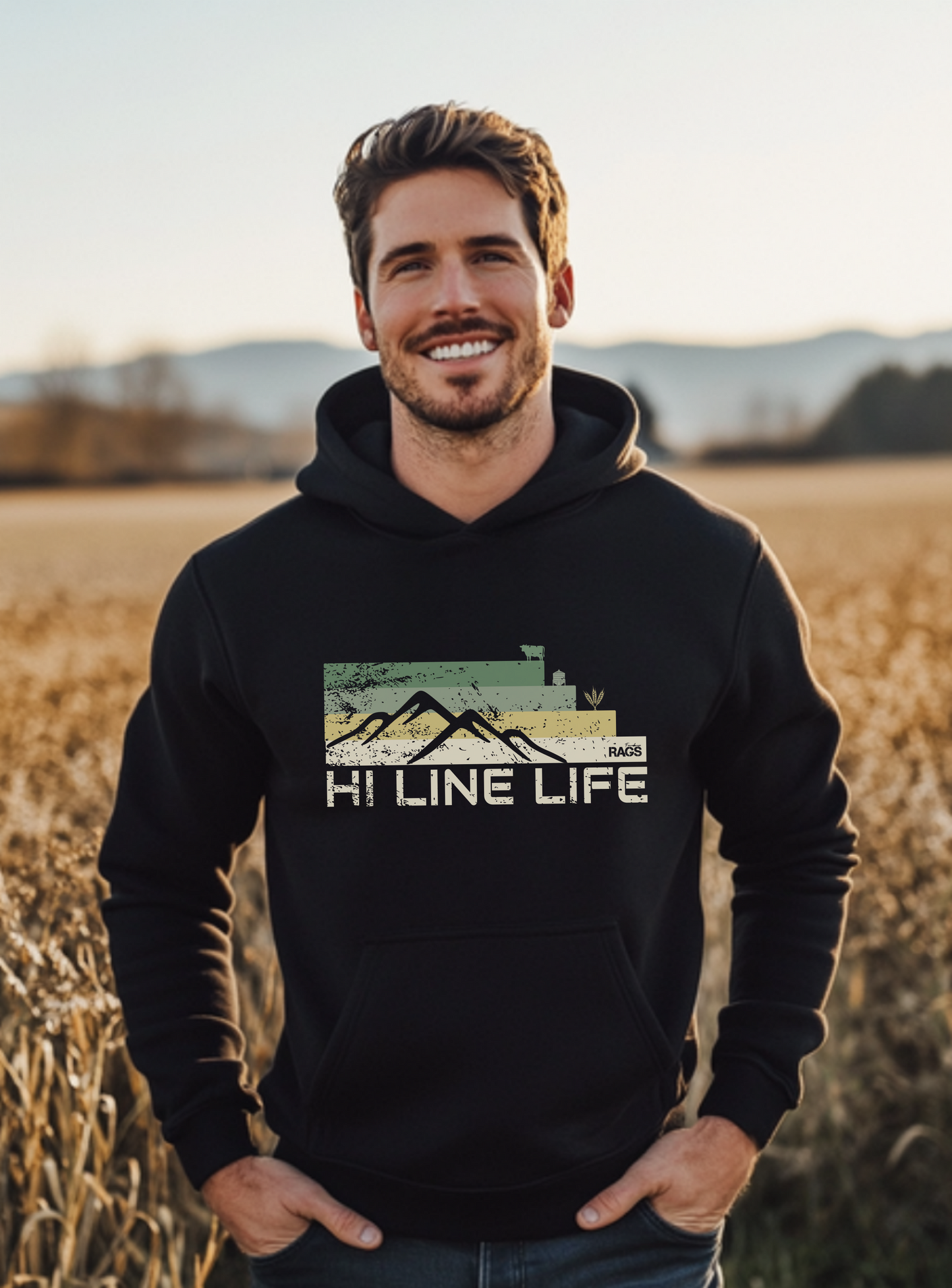 Hi Line Life Graphic Hoodie Sweatshirt