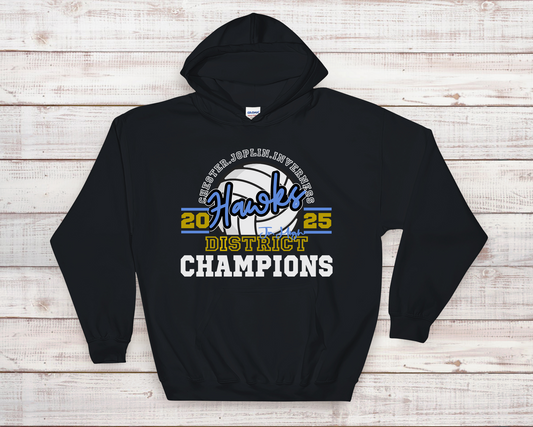 Hawks Jr. High Volleyball Champs Hoodie