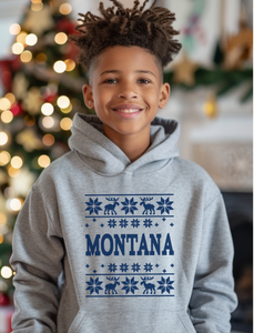 Youth Montana Christmas Hoodie