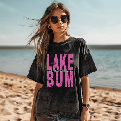 Tiber Lake Bum Acid Wash T-Shirt