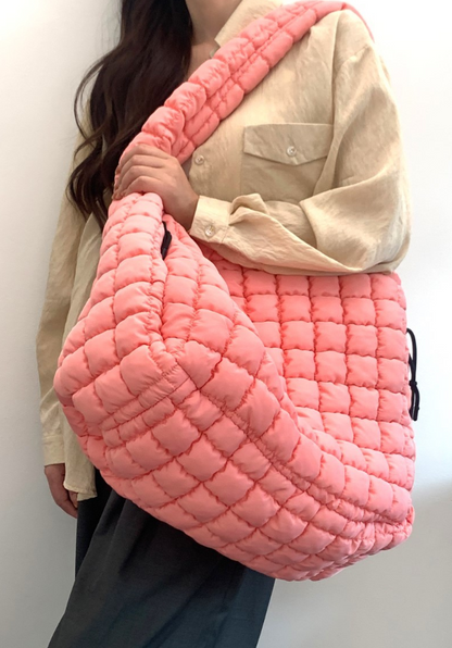 Pamona Puff Quilted Oversized Shoulder Bag