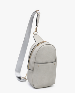 Pamela Sling Bag w/ Double Zip & Removable Strap