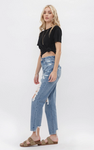 Load image into Gallery viewer, Mica Gavi Super High Rise Distressed Boyfriend Jeans
