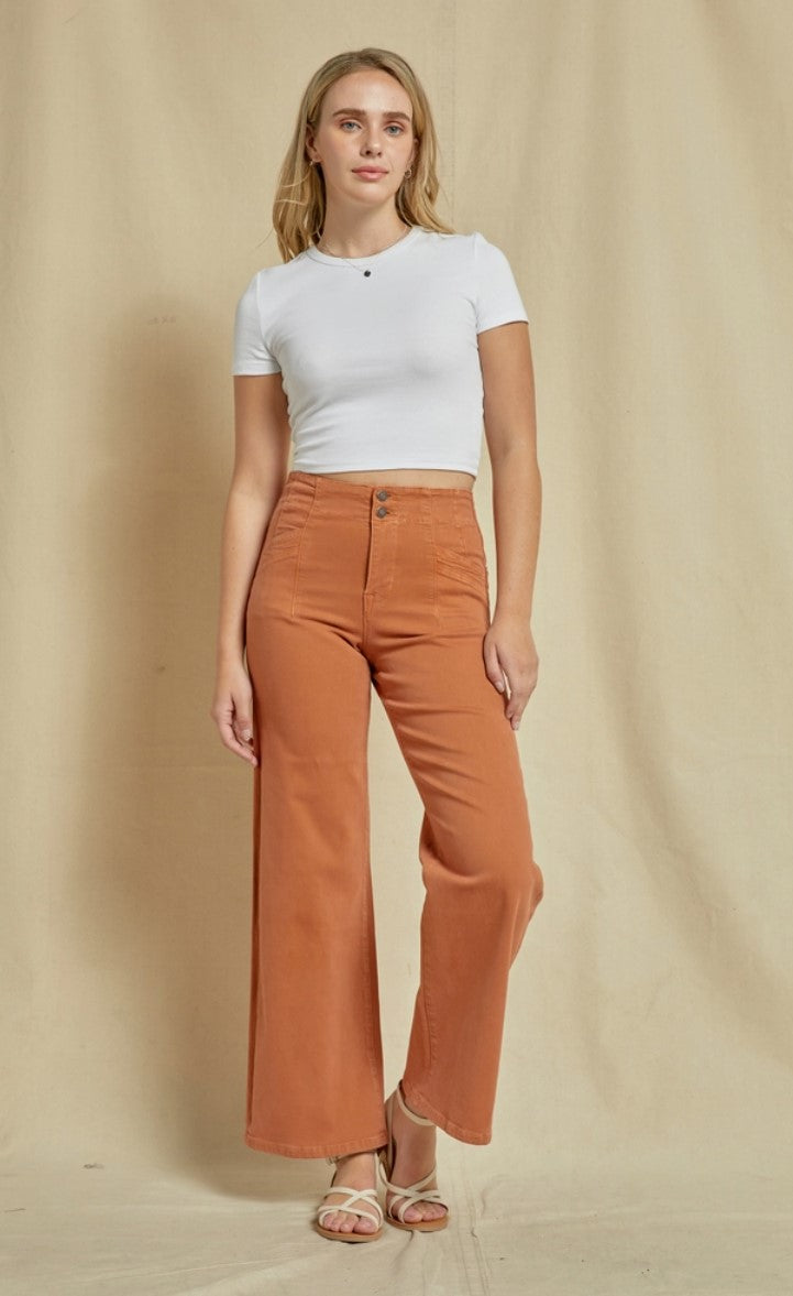 Mica Cinnamon Wide Leg Pants