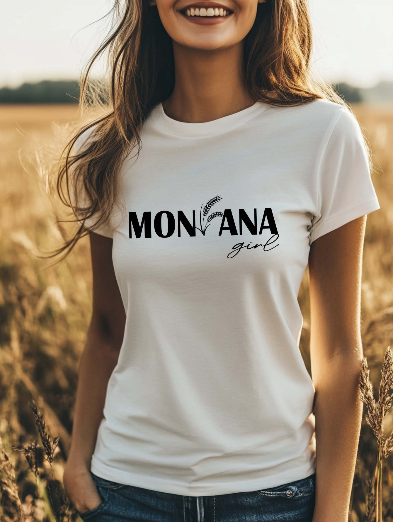 Montana Wheat Girl T-Shirt