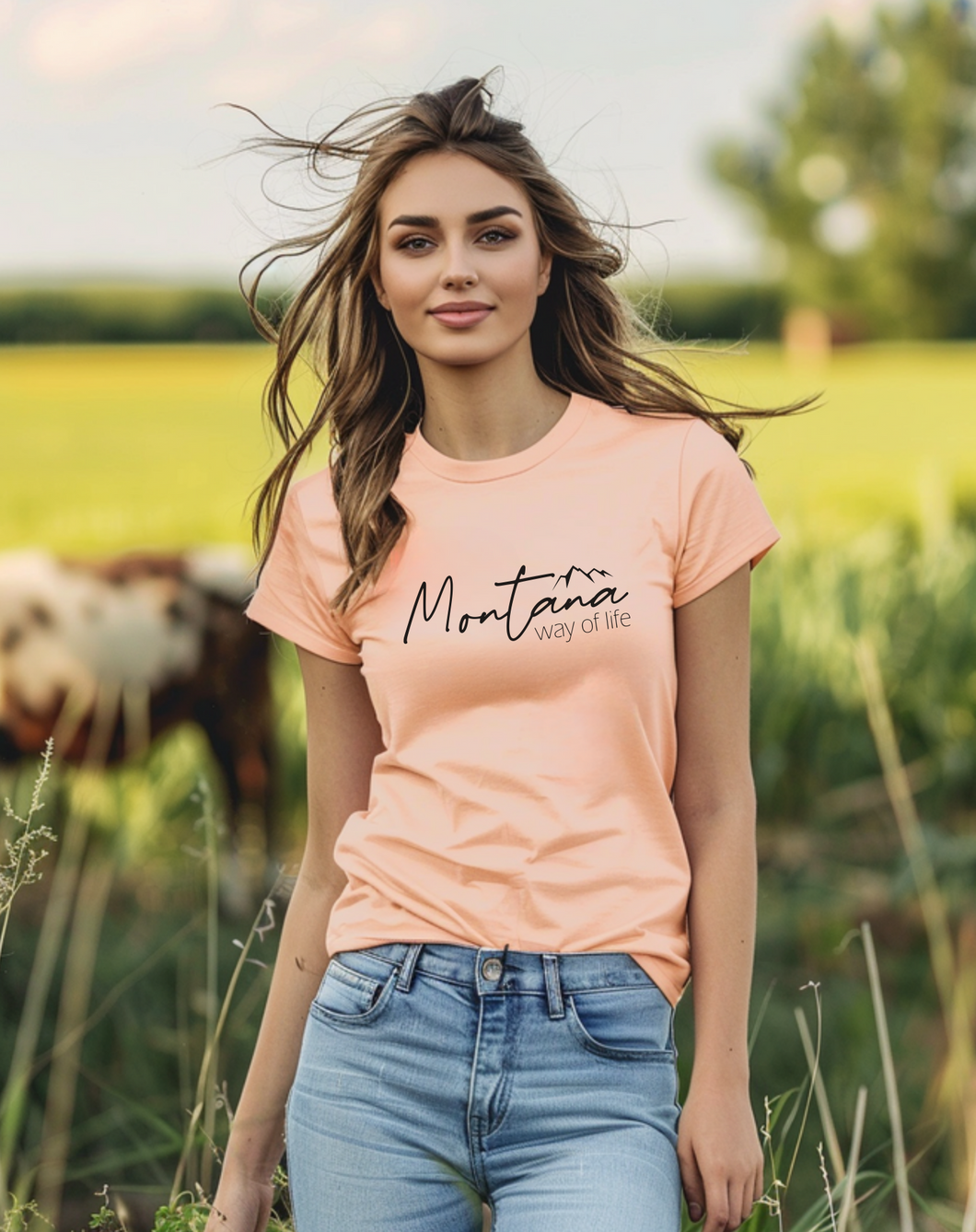 Montana Way of Life Graphic T-Shirt
