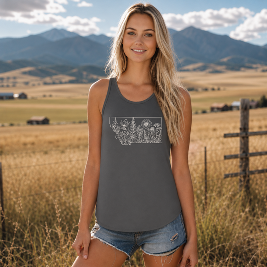 Montana Wildflowers Flowy Tank