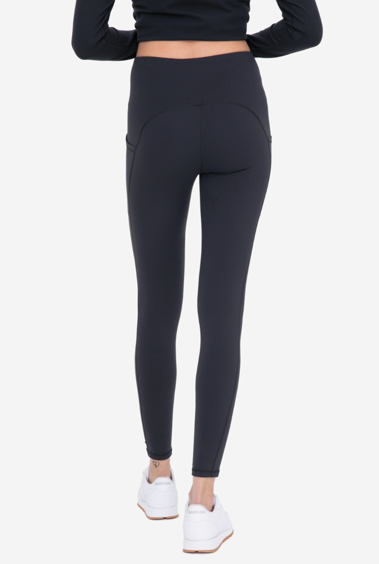 Mono B Lycra Blend Pocket Leggings