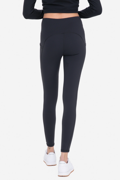 Mono B Lycra Blend Pocket Leggings