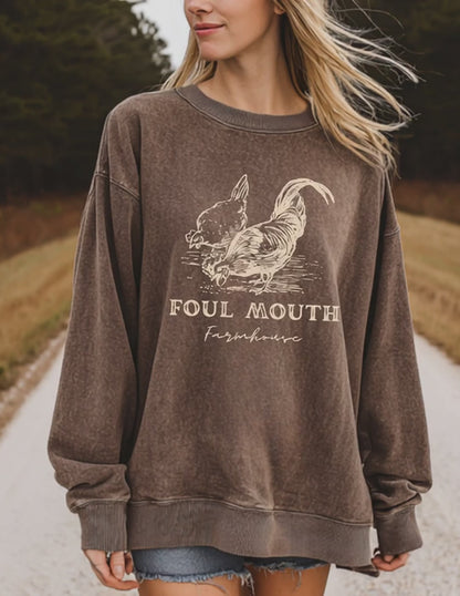 Foul Mouth Farmhouse Crewneck Sweatshirt