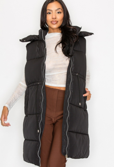 Bluebird Long Puffer Vest