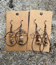 Load image into Gallery viewer, Montana Copper River Stone Hoops
