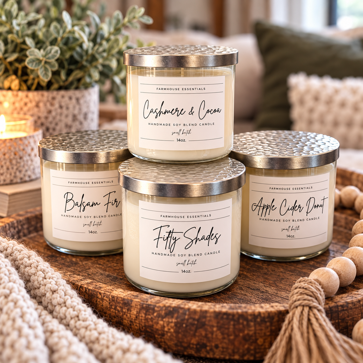 Farmhouse Soy Blend 14 oz. Candles