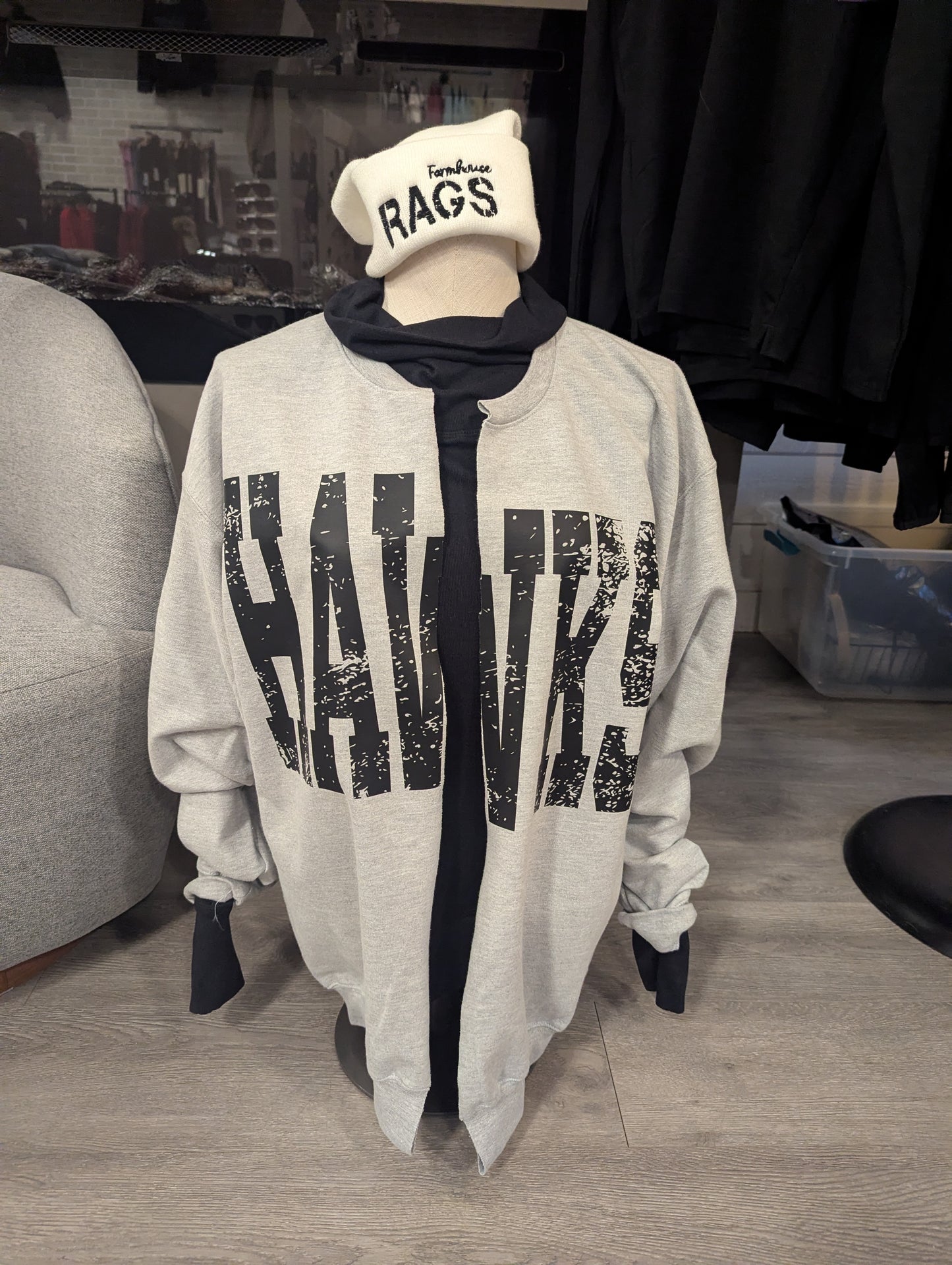 Hawks Varsity Sweatshirt Cardigan