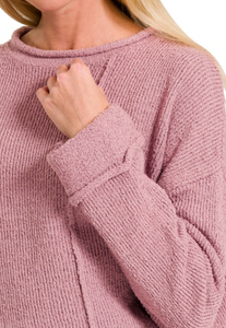 Rosewater Asymmetric Sweater