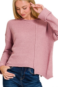 Rosewater Asymmetric Sweater