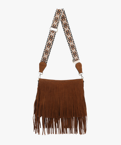 Sadie Suede Fring Boho Bag