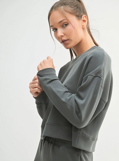 Laguna Scuba Drop Shoulder Top