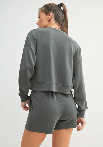 Laguna Scuba Drop Shoulder Top