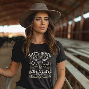 She's Gone Country Graphic T-Shirt
