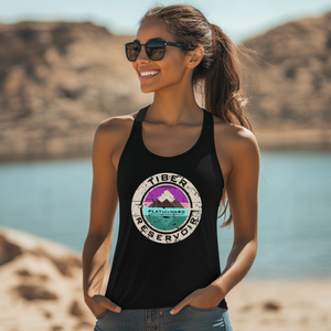Dam Sunset Racerback Tank