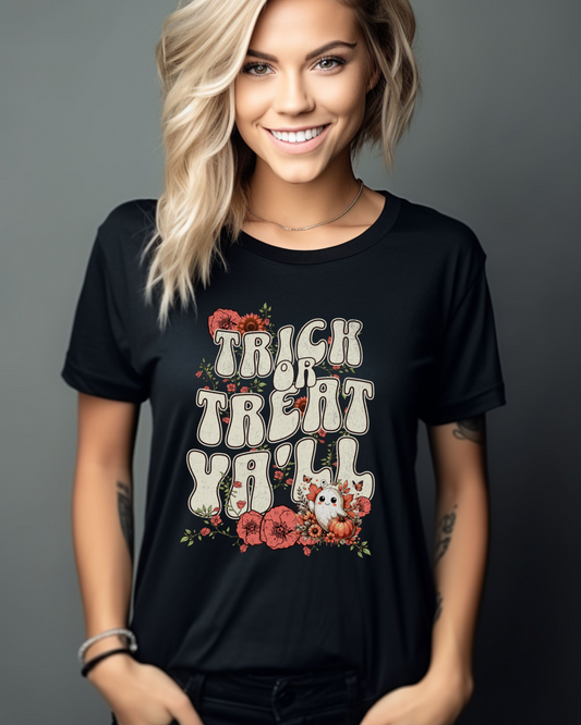 Trick or Treat Ya'll Graphic T-Shirt