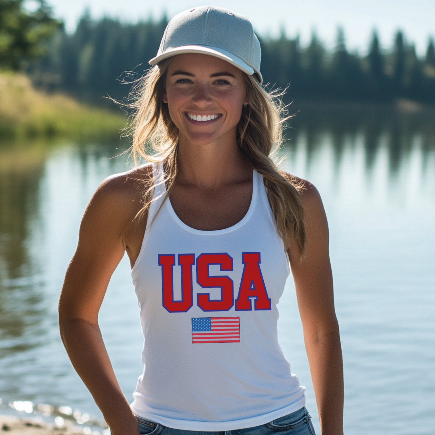 USA Racerback Tank