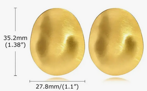 Sahira Vanessa Oval Statement Earring