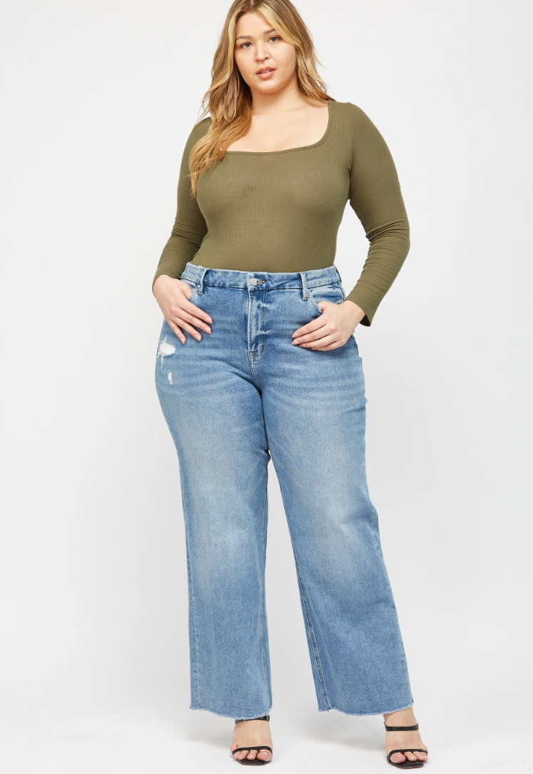 Mica Willow Wide Leg Denim Jeans