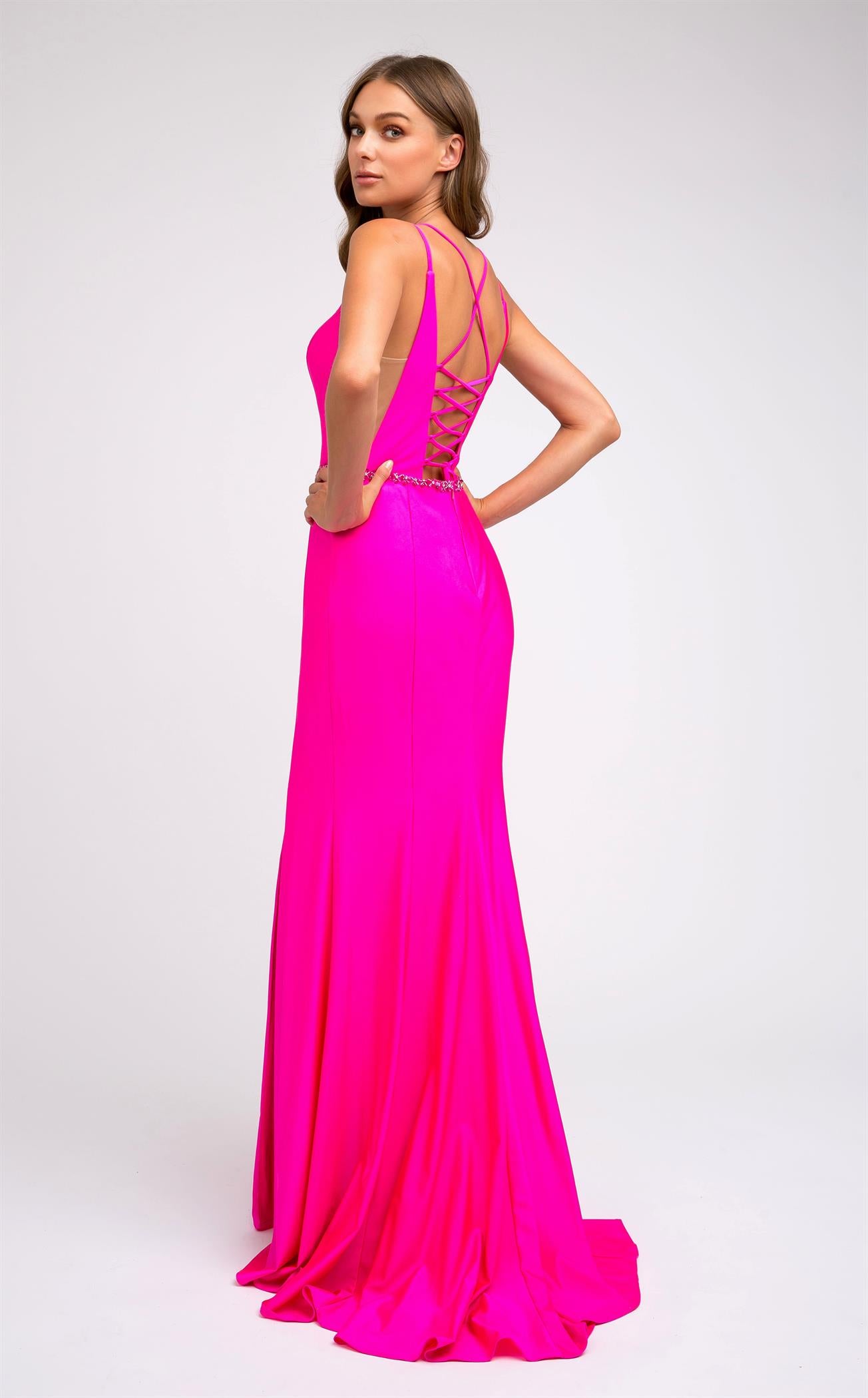 Ultra Fuchsia Evening Gown