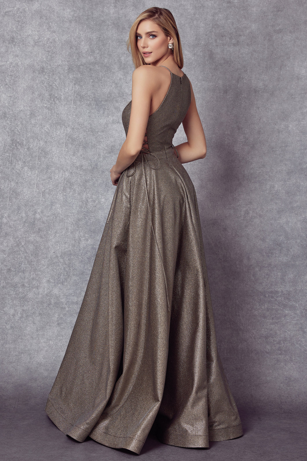 Mandi Metallic Gown