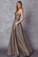 Load image into Gallery viewer, Mandi Metallic Gown
