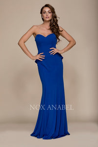 Royal Strapless Gown