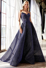 Load image into Gallery viewer, Midnight Glitter Ball Gown Formal
