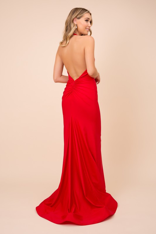 Scarlet Evening Gown