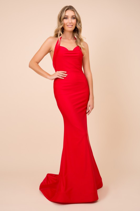 Scarlet Evening Gown