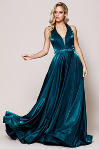 Alice Blue Metallic Gown