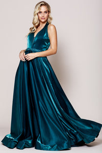 Alice Blue Metallic Gown