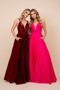 Plunge Princess Formal Gown