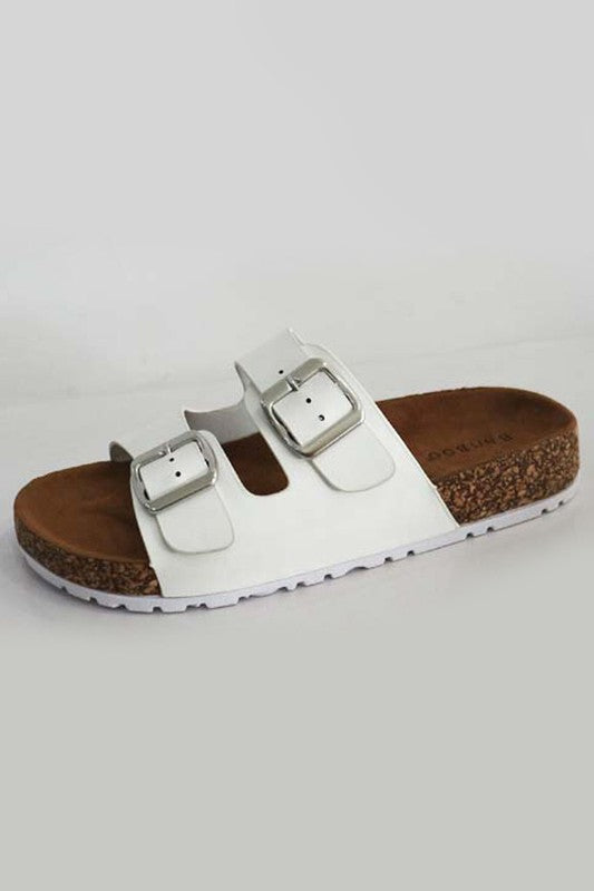 White Bamboo Sandals