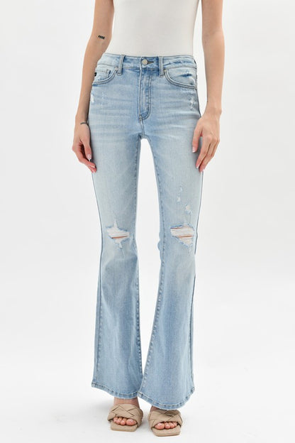 KanCan Distressed Flare Jeans