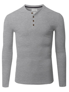 Collin Thermal Button Henley