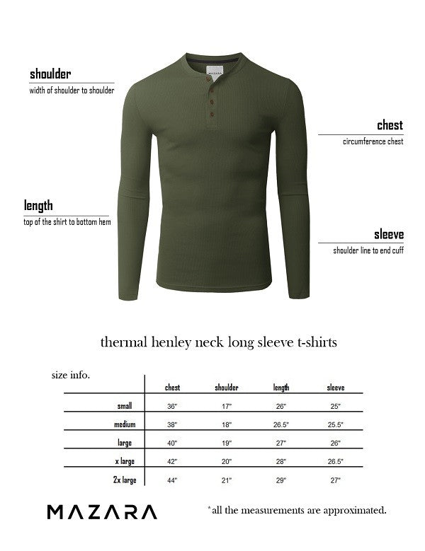 Collin Thermal Button Henley