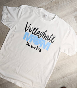 HAWKS Volleyball Mom Tee