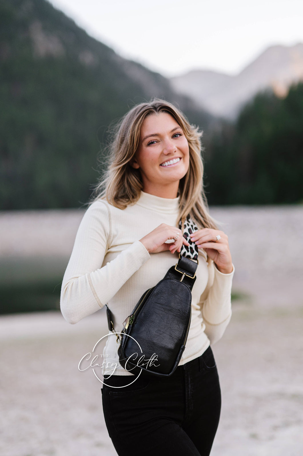 Zepplin Leopard Sling Bag