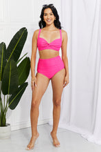 Load image into Gallery viewer, Take A Dip Twist High-Rise Bikini in Pink
