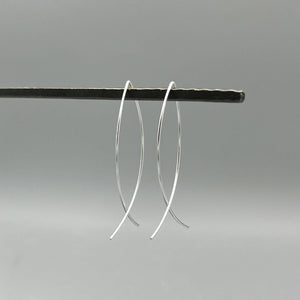 Silver Infinity Hoops