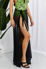 Load image into Gallery viewer, Runway Mesh Wrap Maxi Cover-Up Skirt
